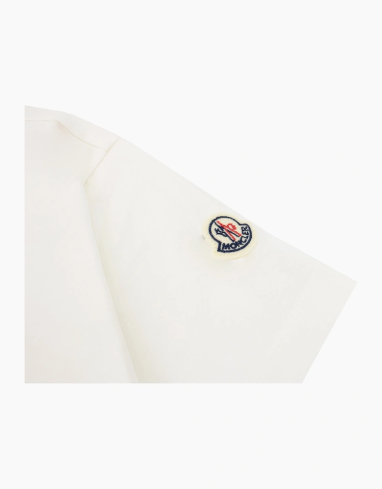 Moncler Junior Logo Motive T Shirt White 034