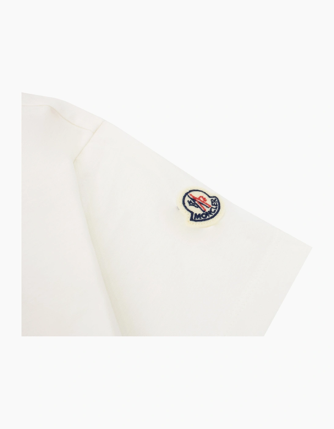 Moncler Junior Logo Motive T Shirt White 034