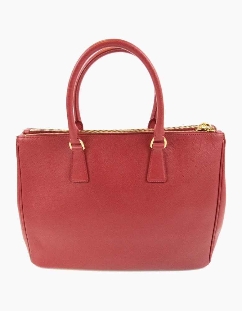 Prada Galleria Saffiano Leather Large Bag Red