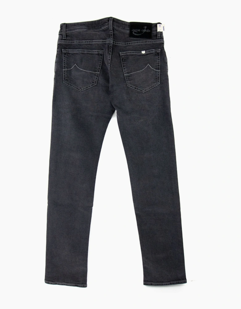 Jacob Cohen Black Patch Stretch Jeans Dark Grey 001