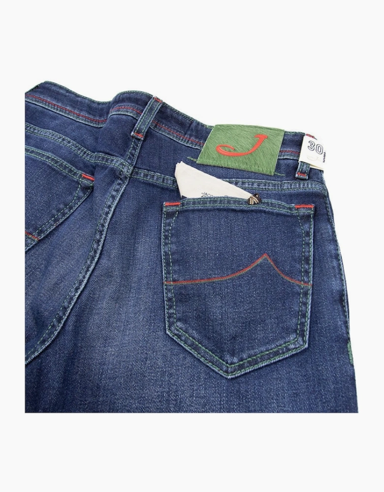 Jacob Cohen Green Tab Jeans Denim