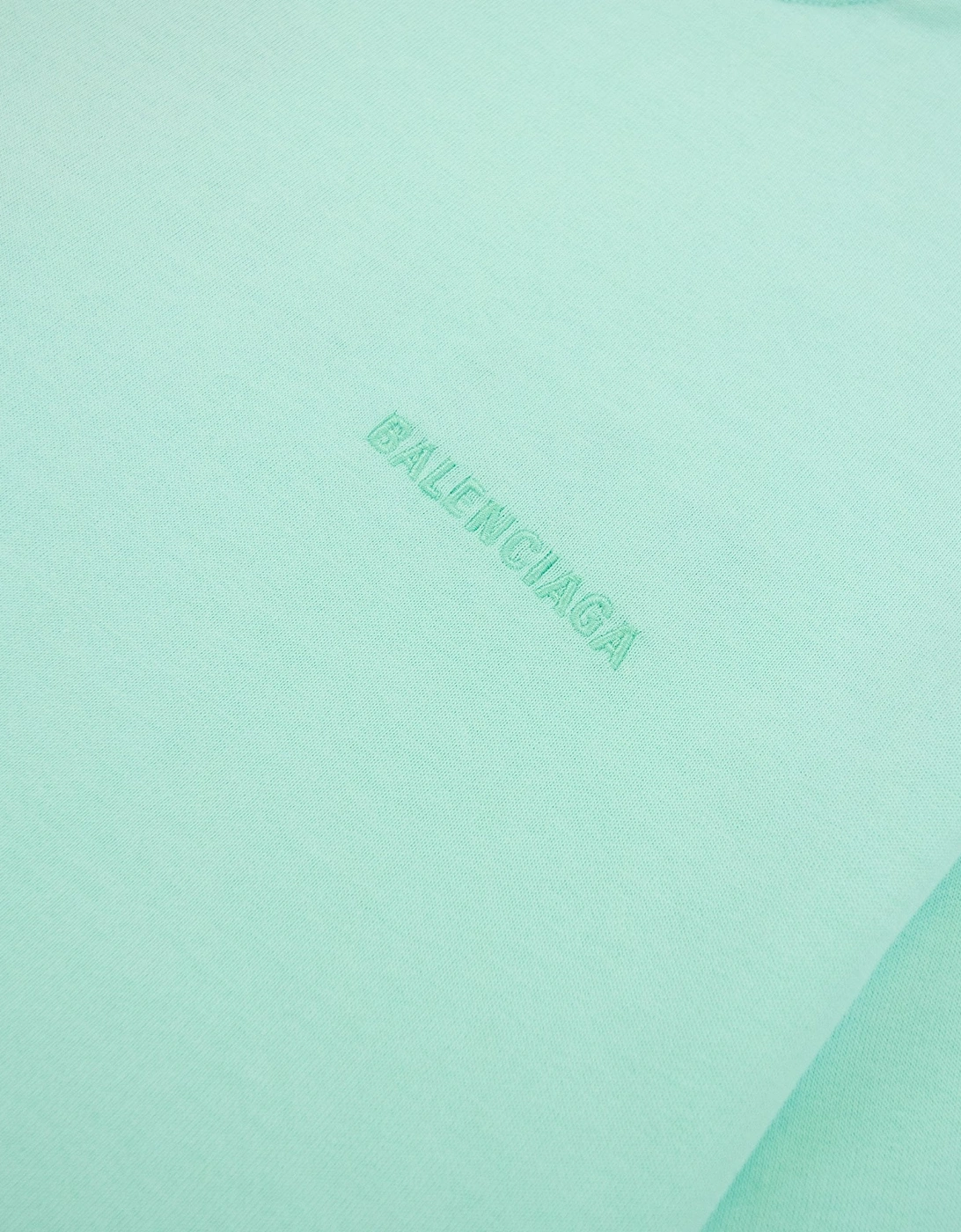 Balenciaga Logo Crewneck T Shirt Mint Green 3062