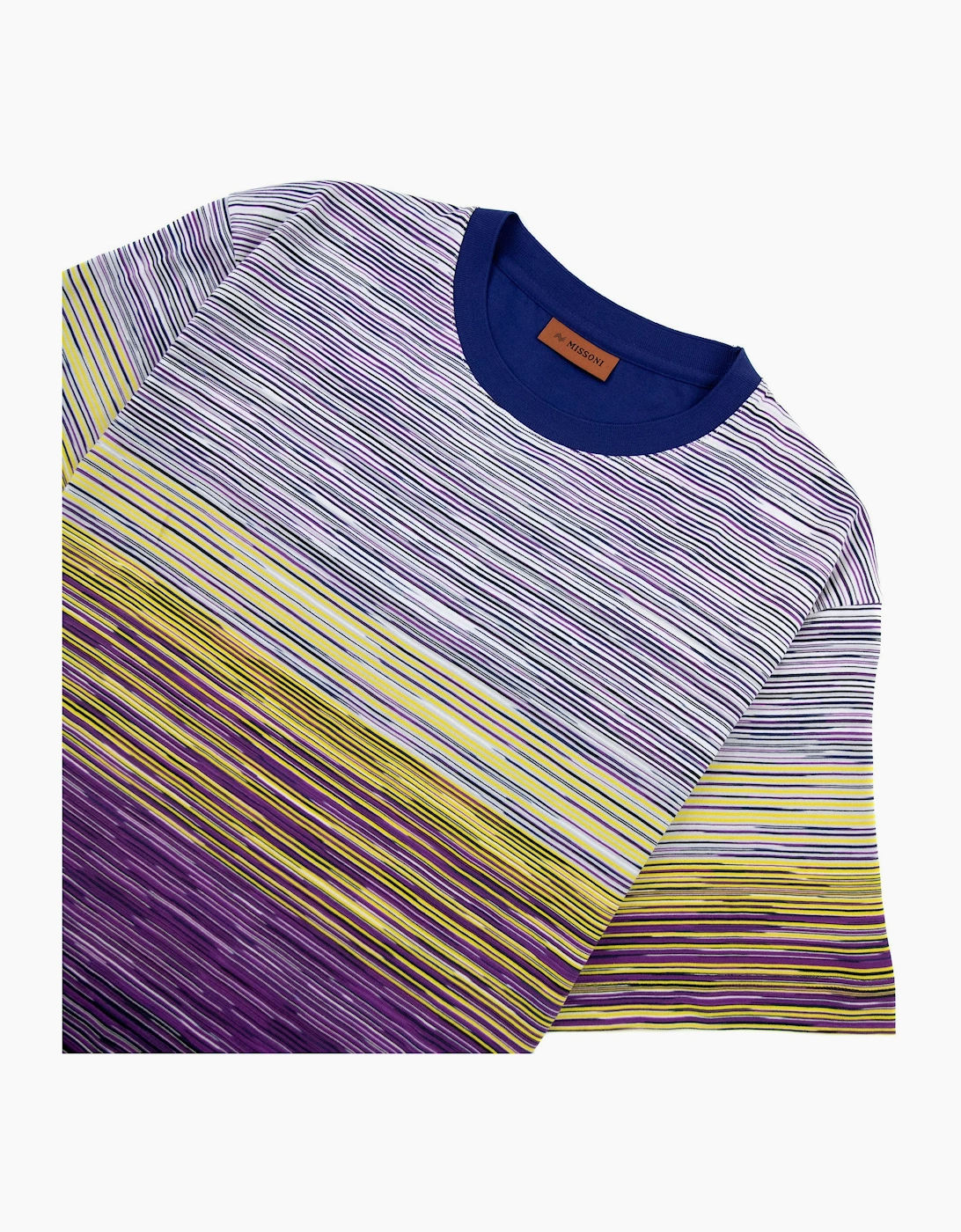 Missoni Slub Cotton Jersey Crewneck T Shirt Multi F500r