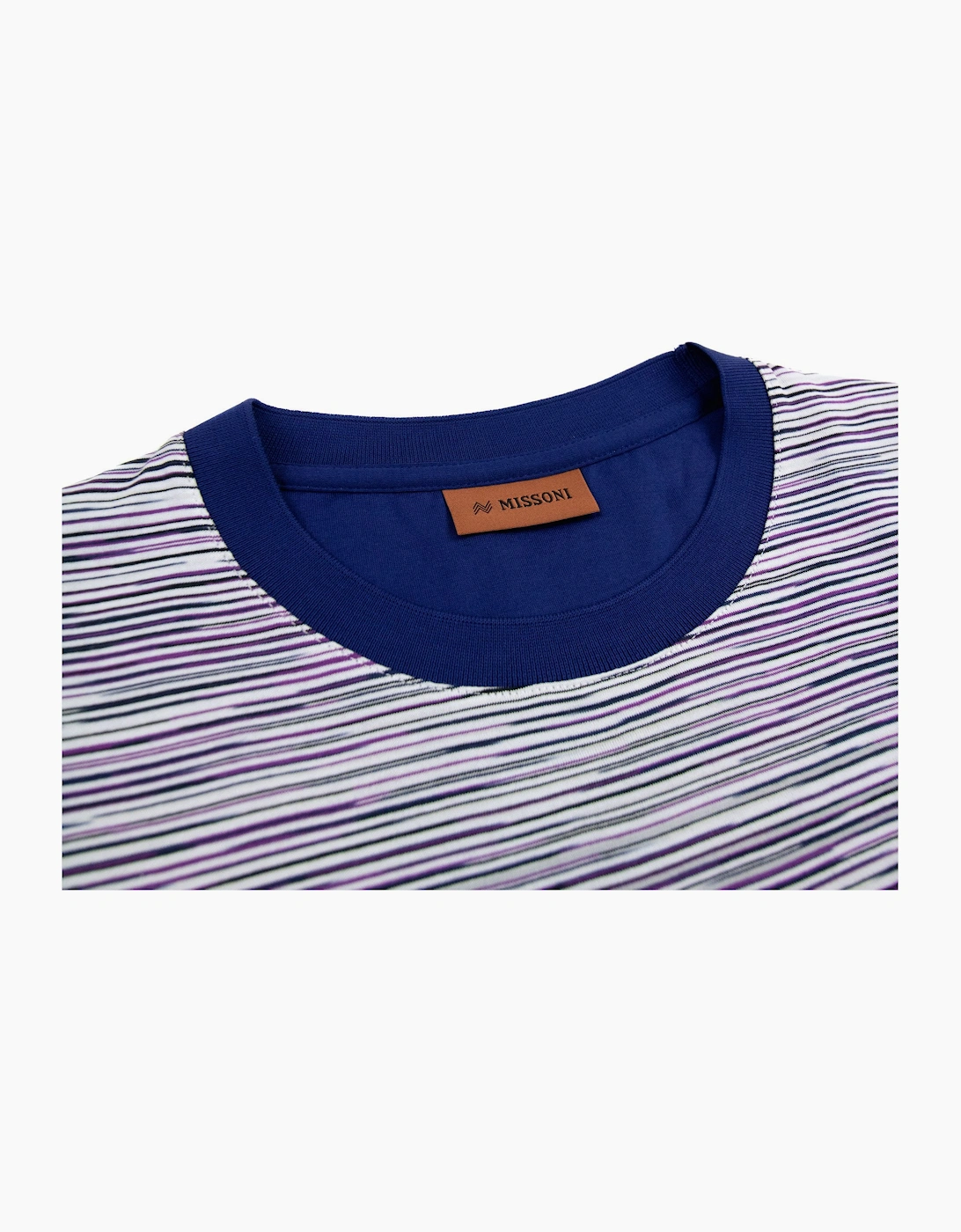 Missoni Slub Cotton Jersey Crewneck T Shirt Multi F500r