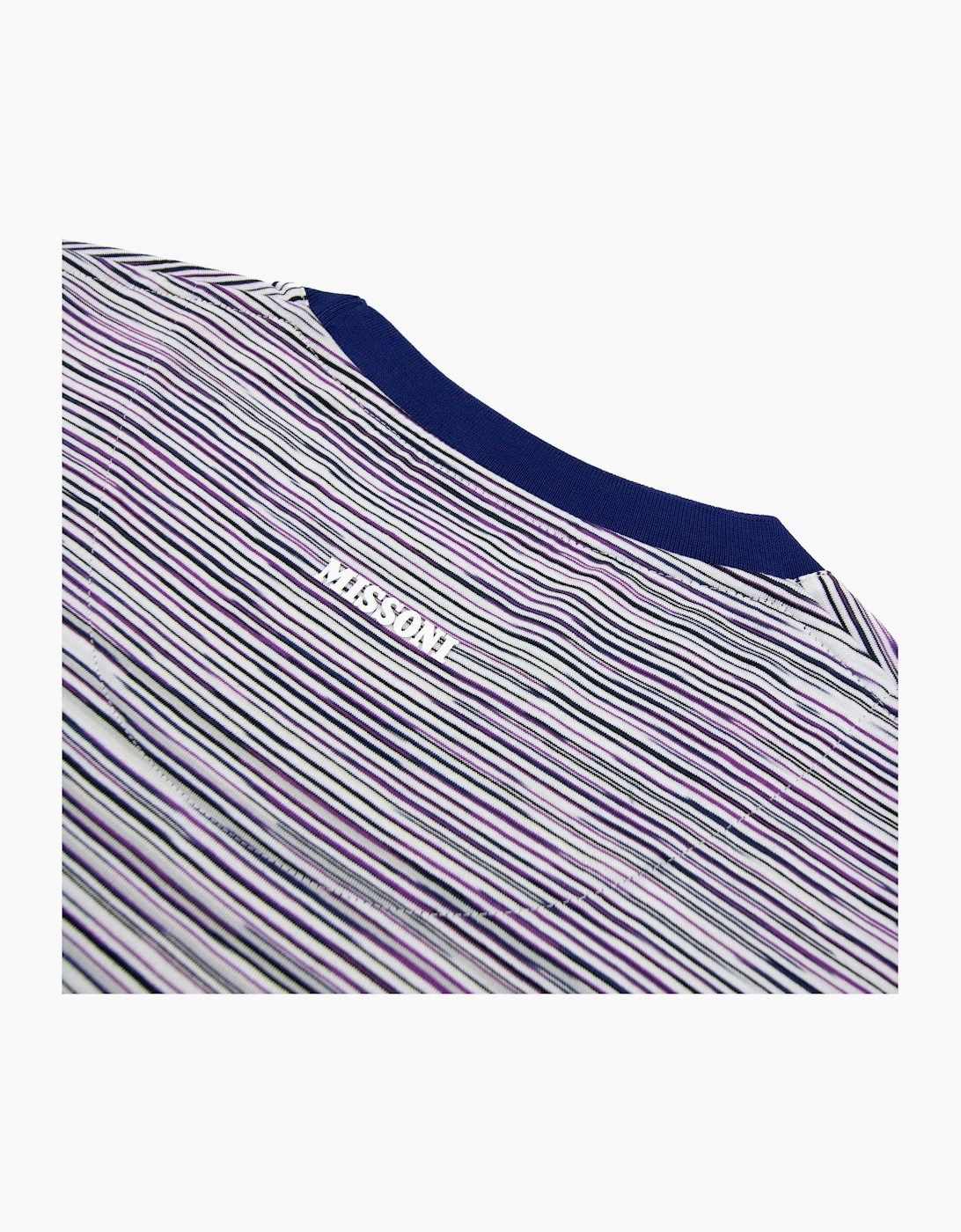 Missoni Slub Cotton Jersey Crewneck T Shirt Multi F500r