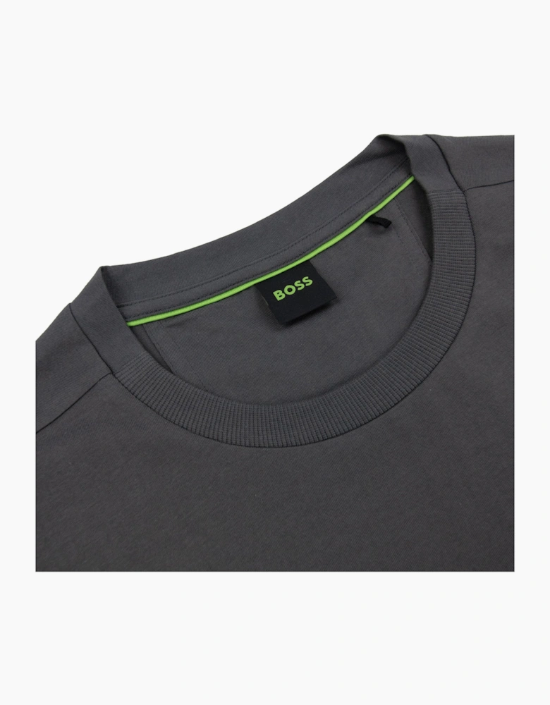 Hugo Boss Tape Logo Tee T Shirt Grey 027