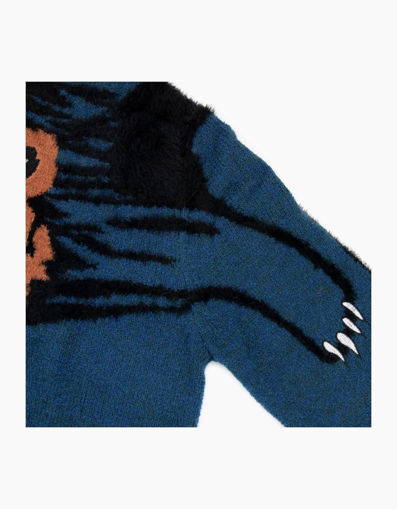 Kenzo Claw Tiger Jumper Blue/orange