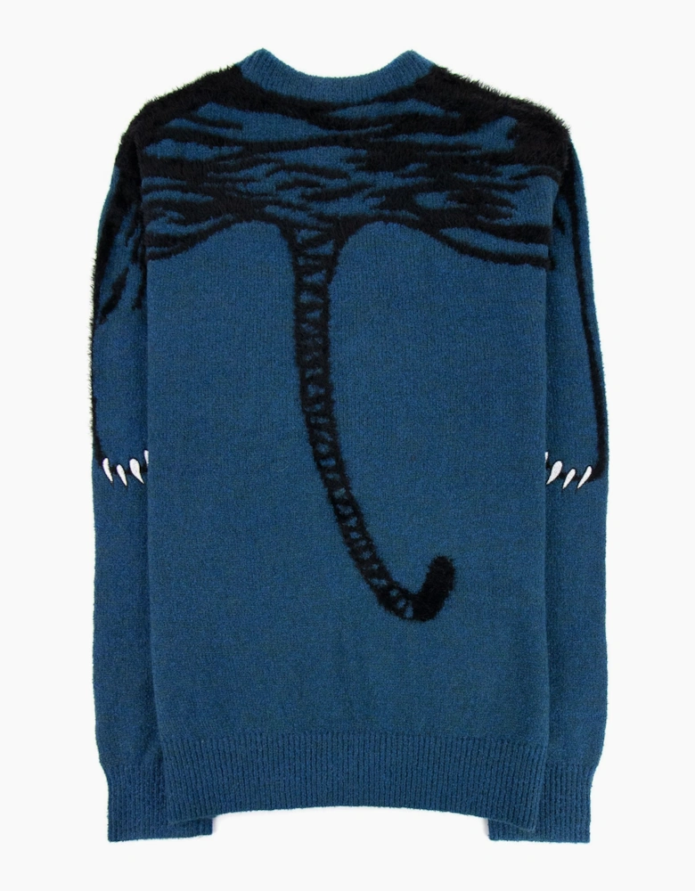 Kenzo Claw Tiger Jumper Blue/orange