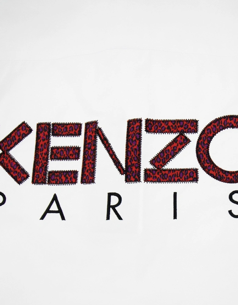 Kenzo Back Logo Long Sleeve Shirt White/black