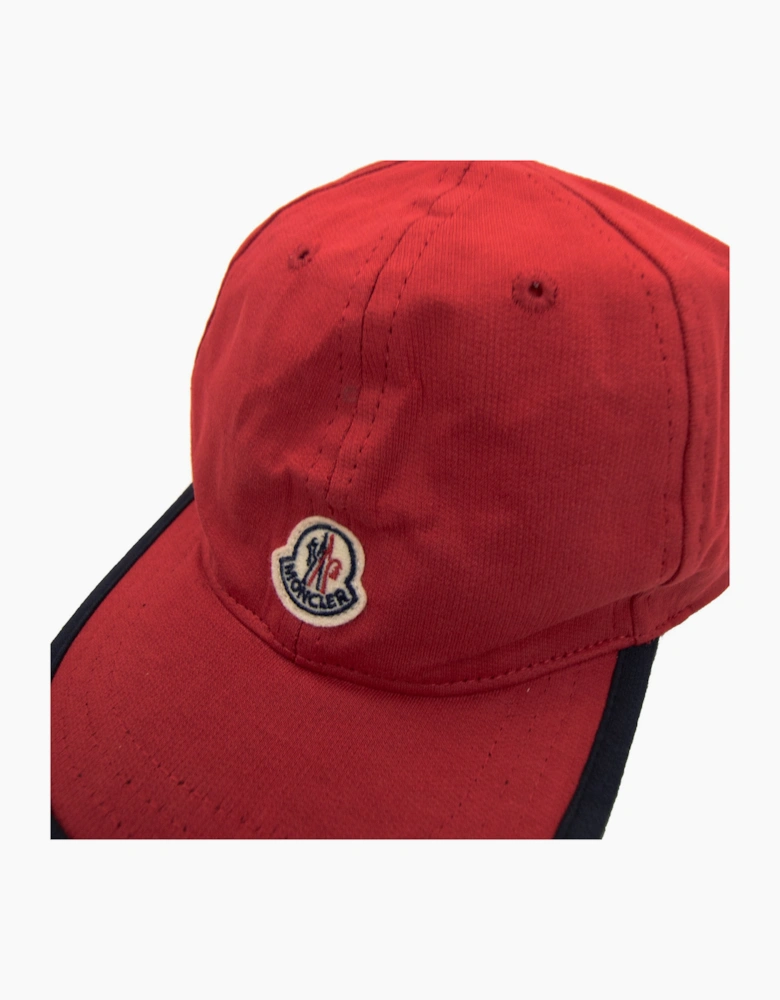 Moncler Junior Moncler Logo Cap Red