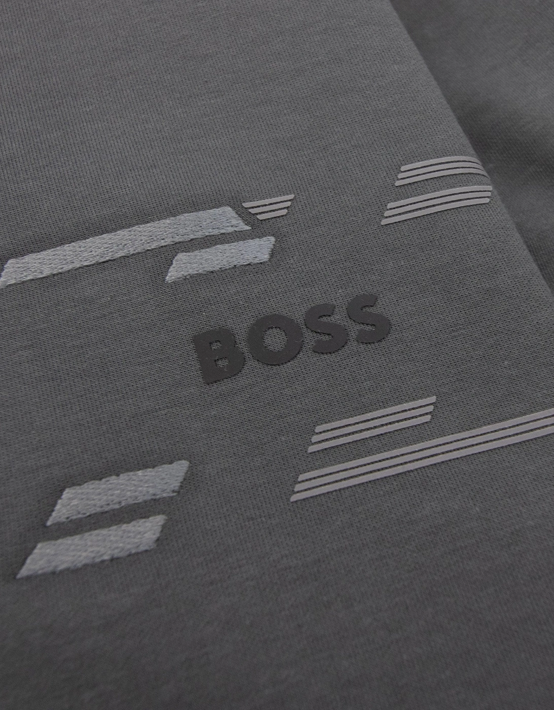 Hugo Boss Saggy Tape Tracksuit Top Grey 027
