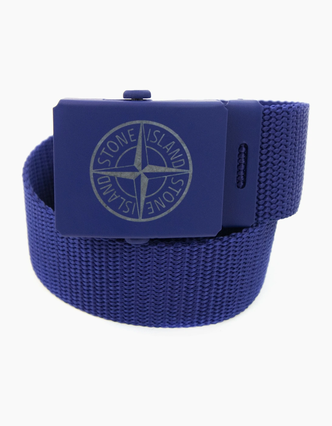 Stone Island Junior 90467 Logo Belt Blue V0027