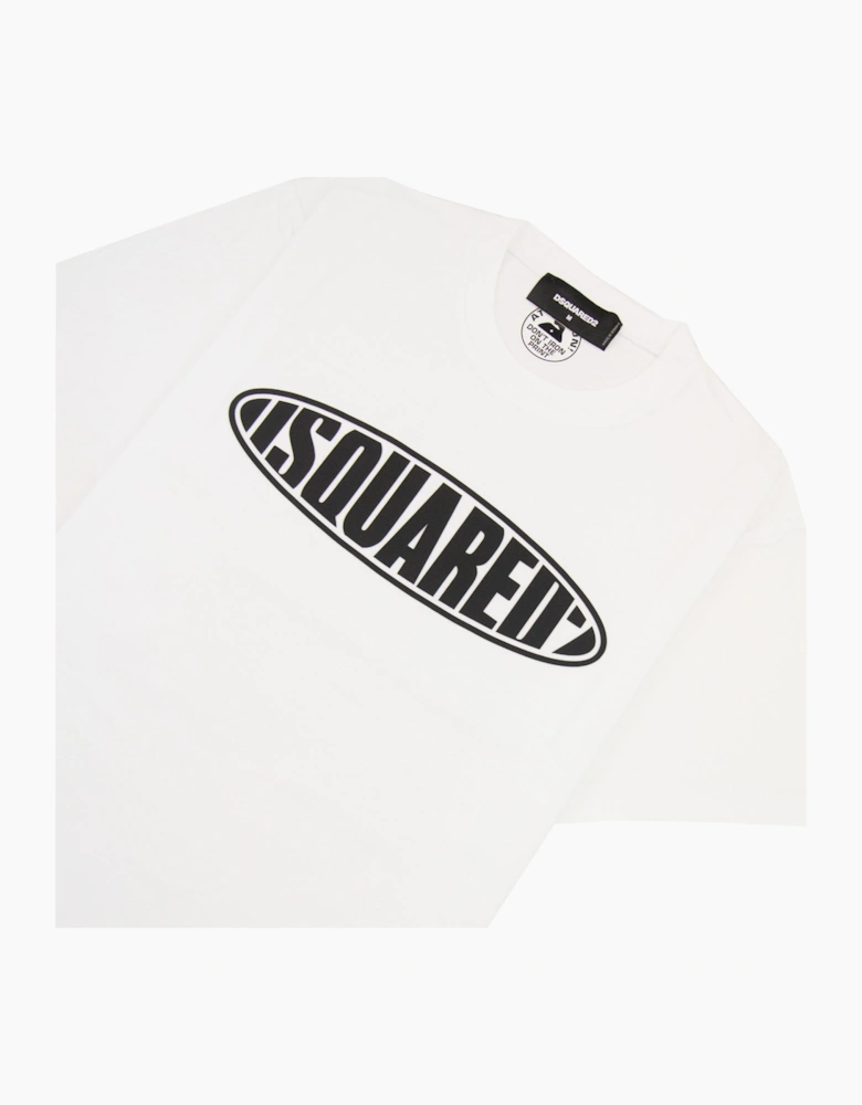 Dsquared2 Surf Board Cool T Shirt White 100