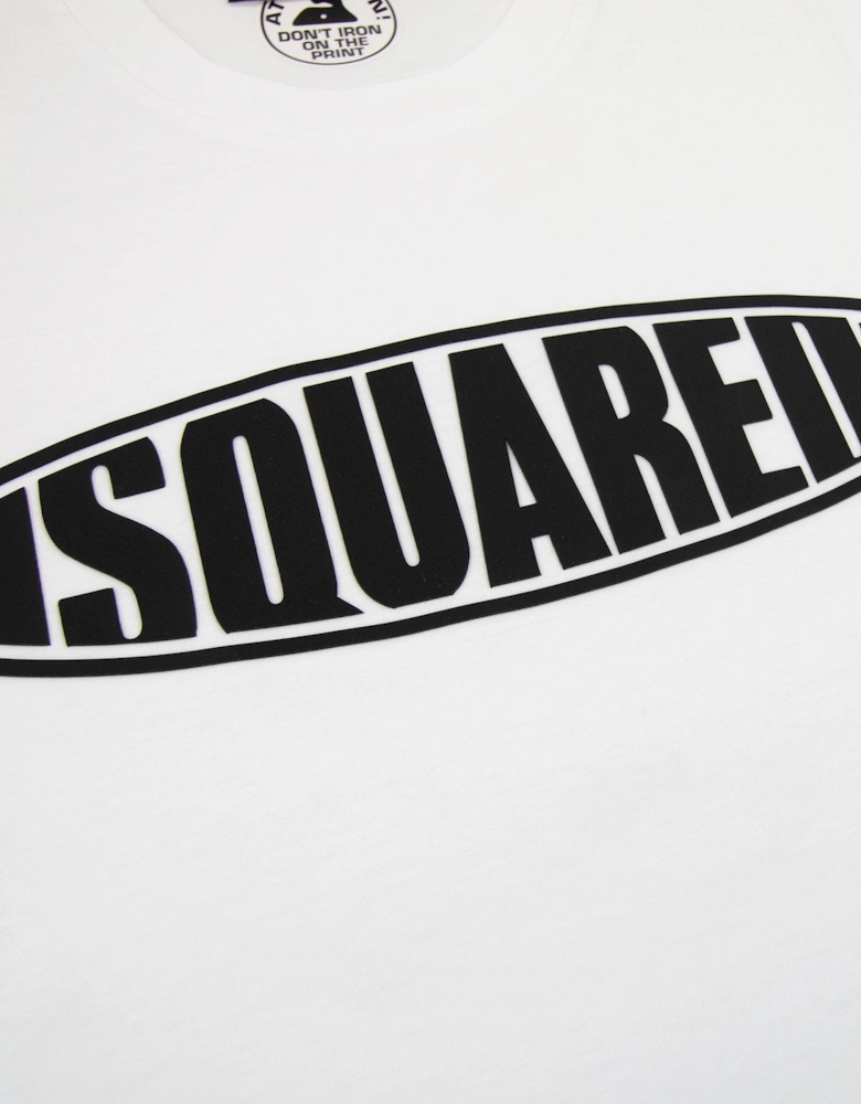 Dsquared2 Surf Board Cool T Shirt White 100