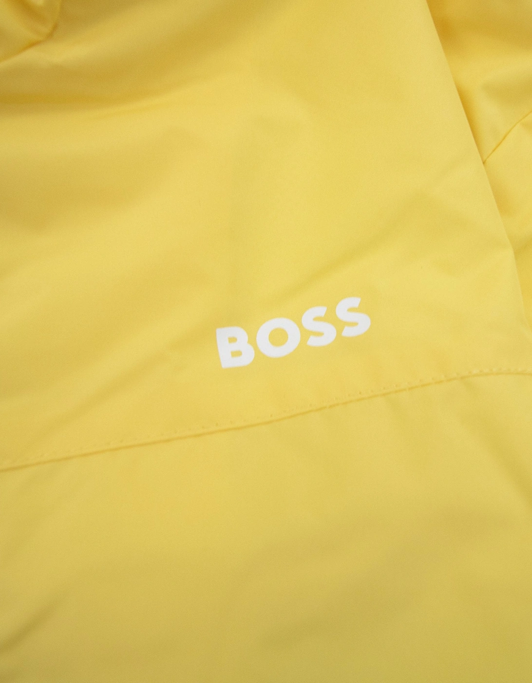 Hugo Boss Kids Logo Wind Breaker Jacket Yellow 528