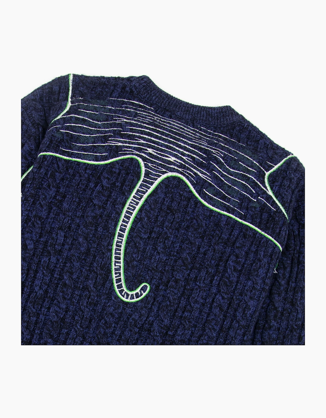 Kenzo Claw Tiger Knitted Jumper Blue