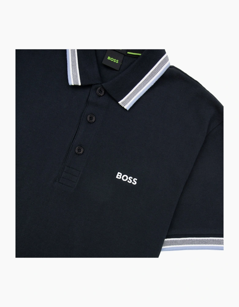 Hugo Boss Paddy Embroidered Logo Polo Navy
