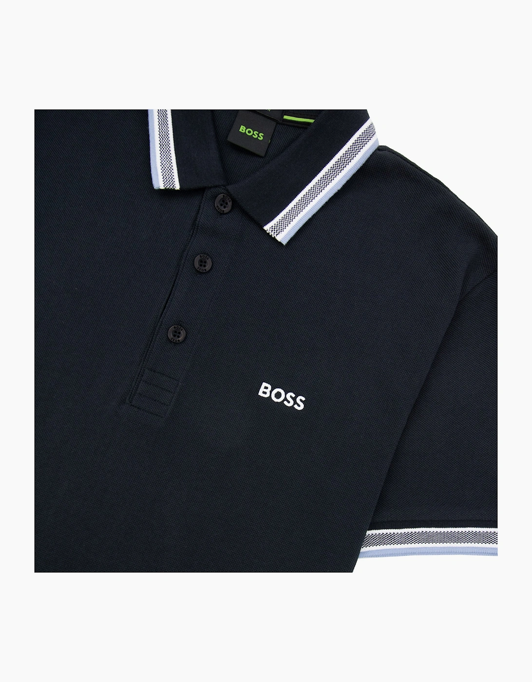 Hugo Boss Paddy Embroidered Logo Polo Navy