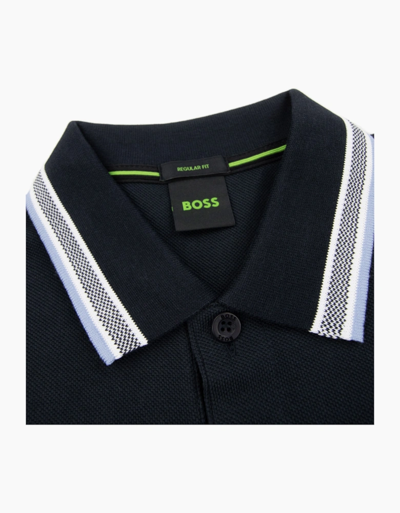 Hugo Boss Paddy Embroidered Logo Polo Navy