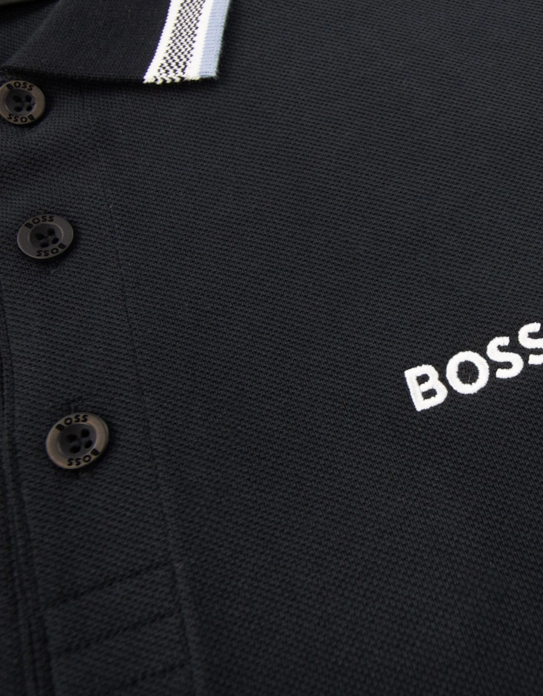 Hugo Boss Paddy Embroidered Logo Polo Navy