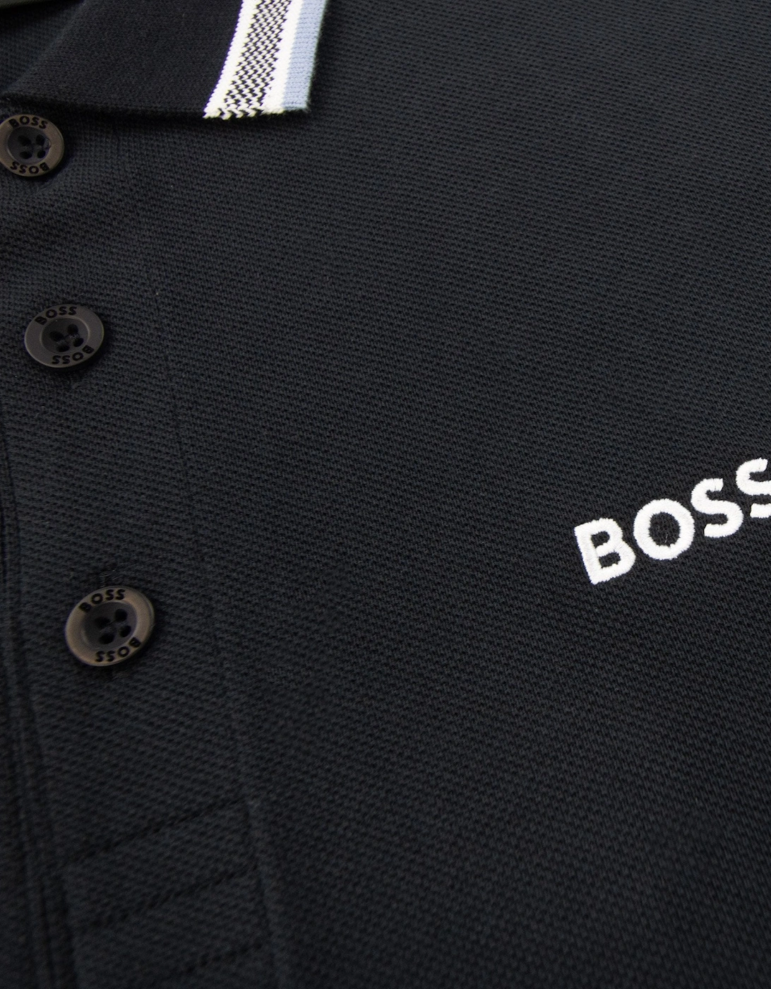 Hugo Boss Paddy Embroidered Logo Polo Navy