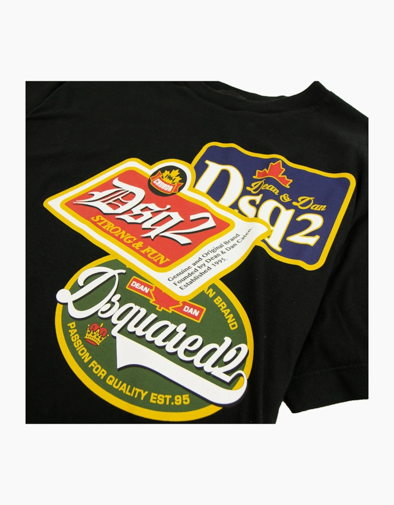 Dsquared2 Strong & Fun Vintage T-shirt Black 900