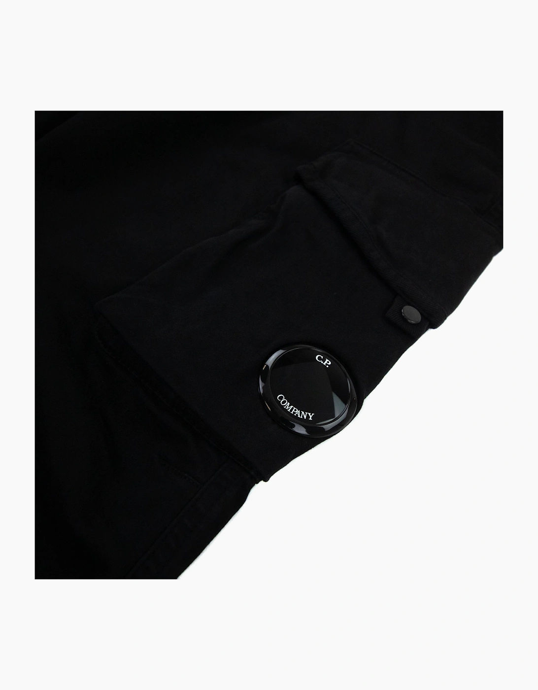 Cp Company Undersixteen U16 Stretch Sateen Peach Pocket Pants Black 999