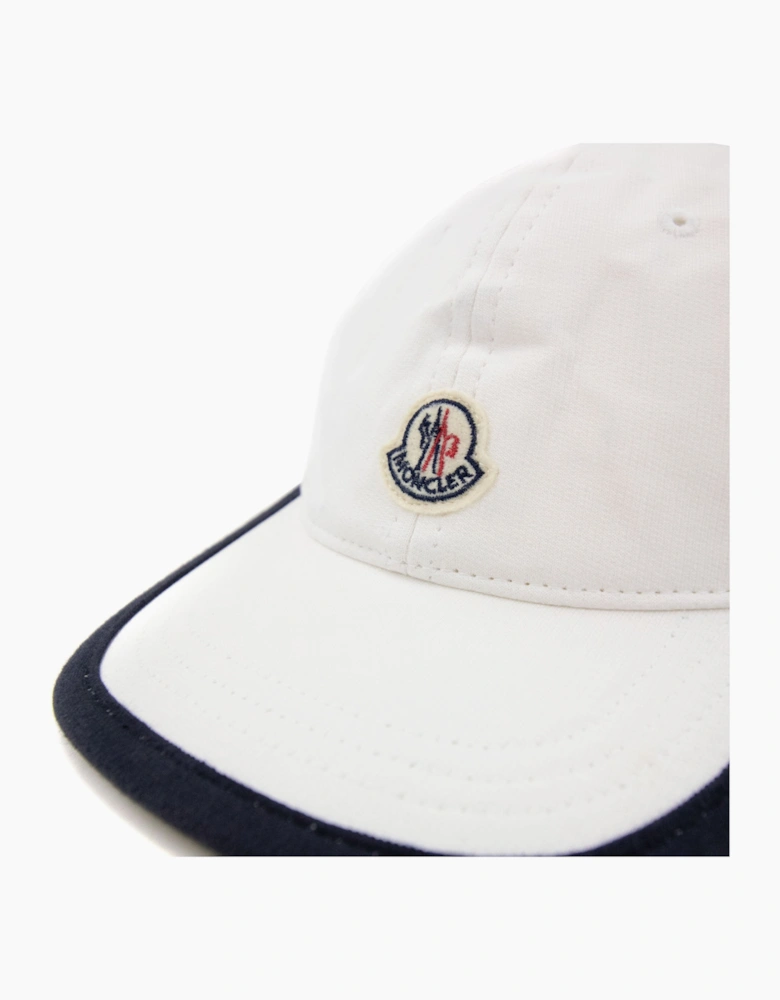 Moncler Junior Moncler Logo Cap White