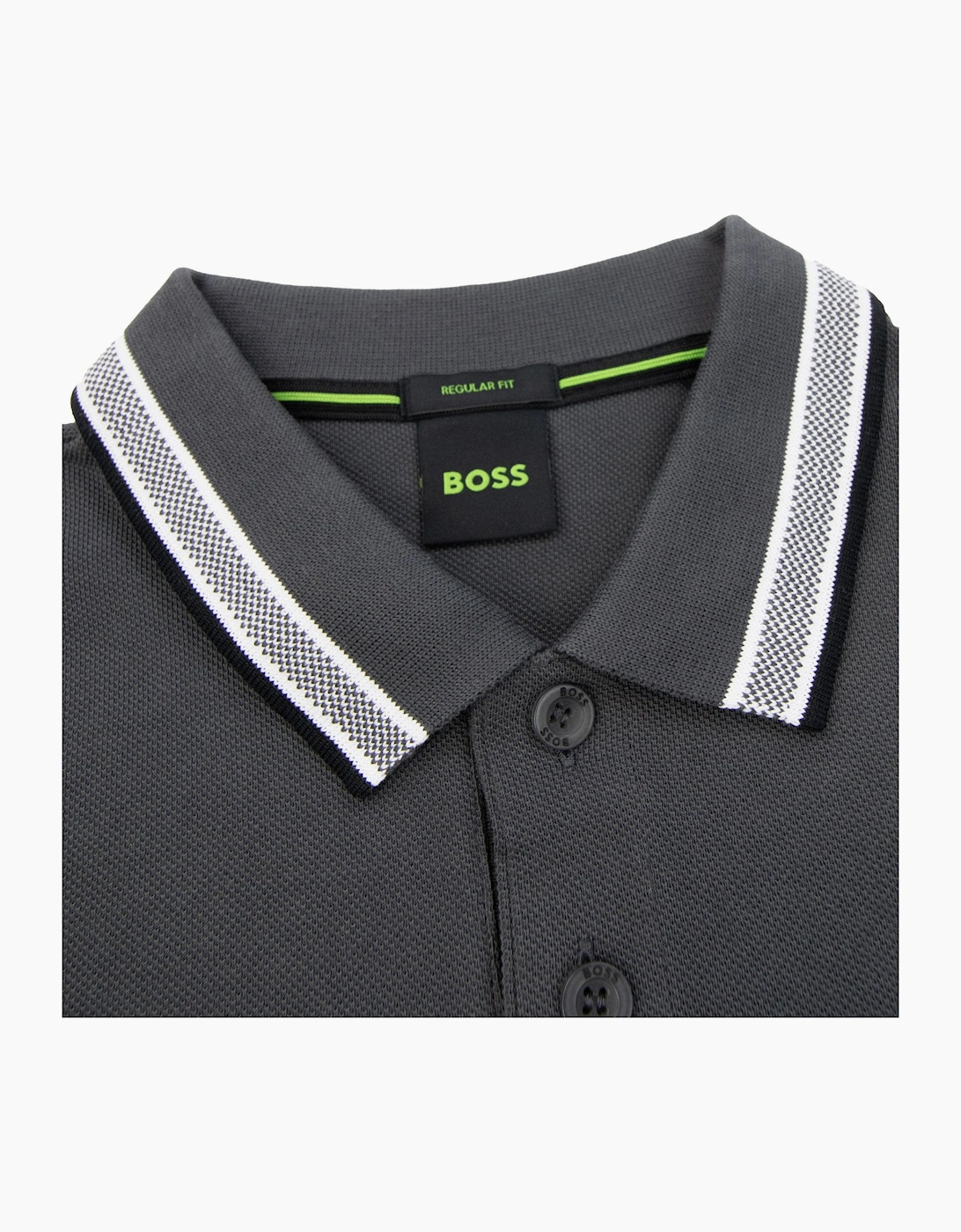 Hugo Boss Paddy Embroidered Logo Polo Grey 027
