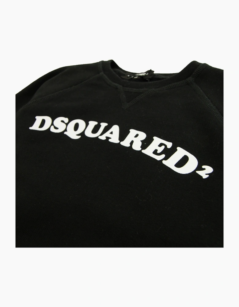 Dsquared2 Kids Arch Logo Crewneck Sweatshirt Black