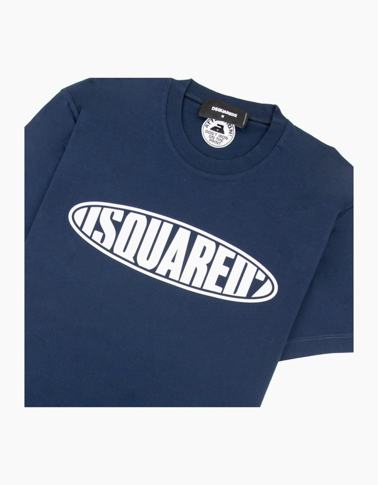 Dsquared2 Surf Board Cool T Shirt Navy 478