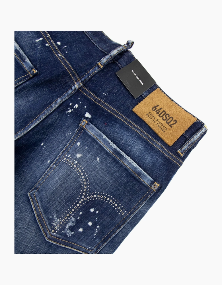 Dsquared2 Dark Ripped Skater Cool Guy Jeans Denim 470