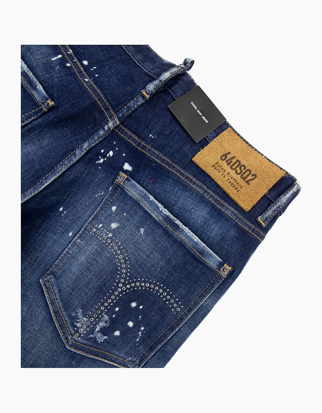 Dsquared2 Dark Ripped Skater Cool Guy Jeans Denim 470