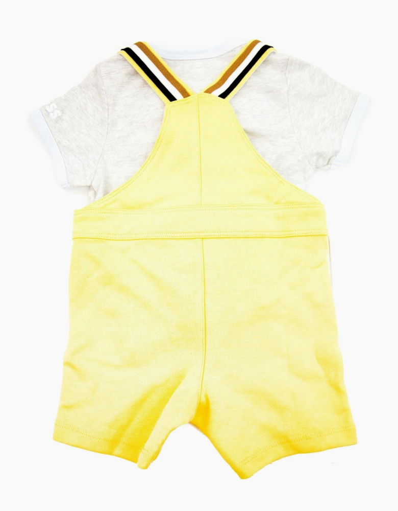Hugo Boss Kids Boy Dungarees Set Yellow 528
