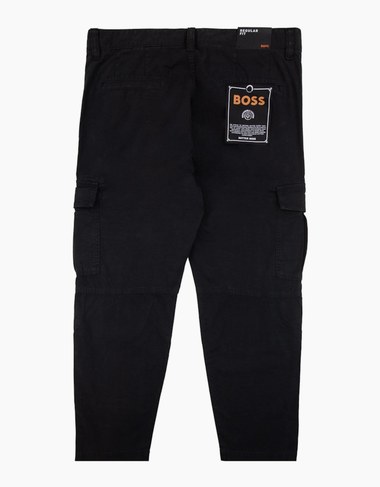 Hugo Boss Sisla 5 Logo Patch Stretch Cargo Pants Black 001