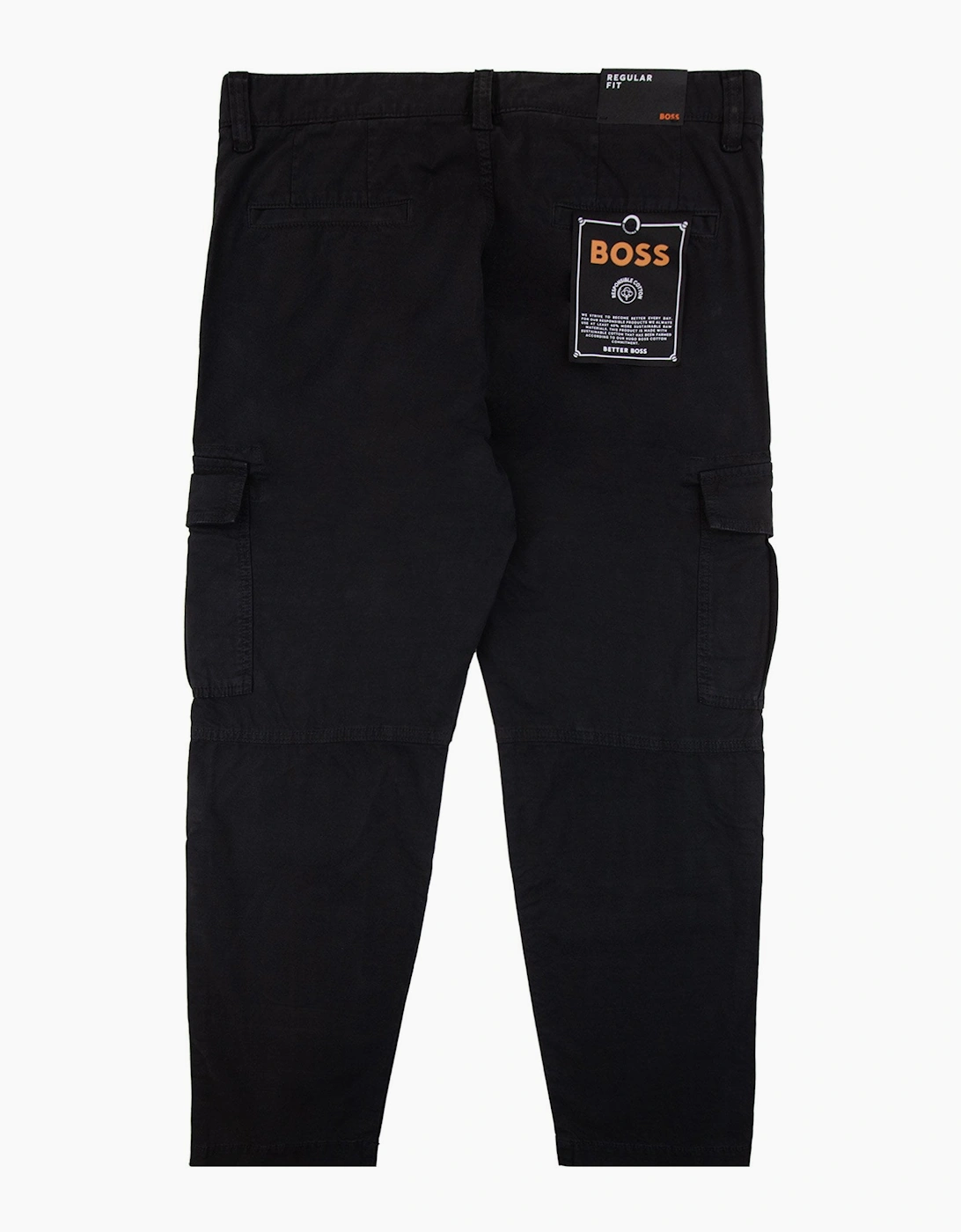 Hugo Boss Sisla 5 Logo Patch Stretch Cargo Pants Black 001
