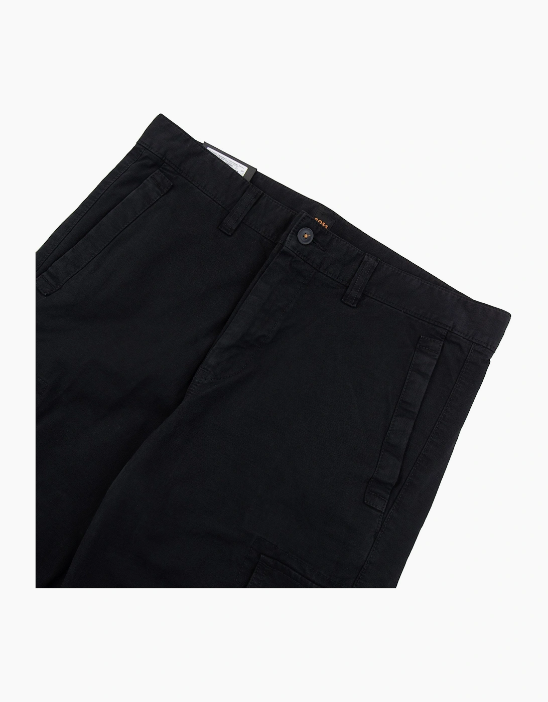Hugo Boss Sisla 5 Logo Patch Stretch Cargo Pants Black 001