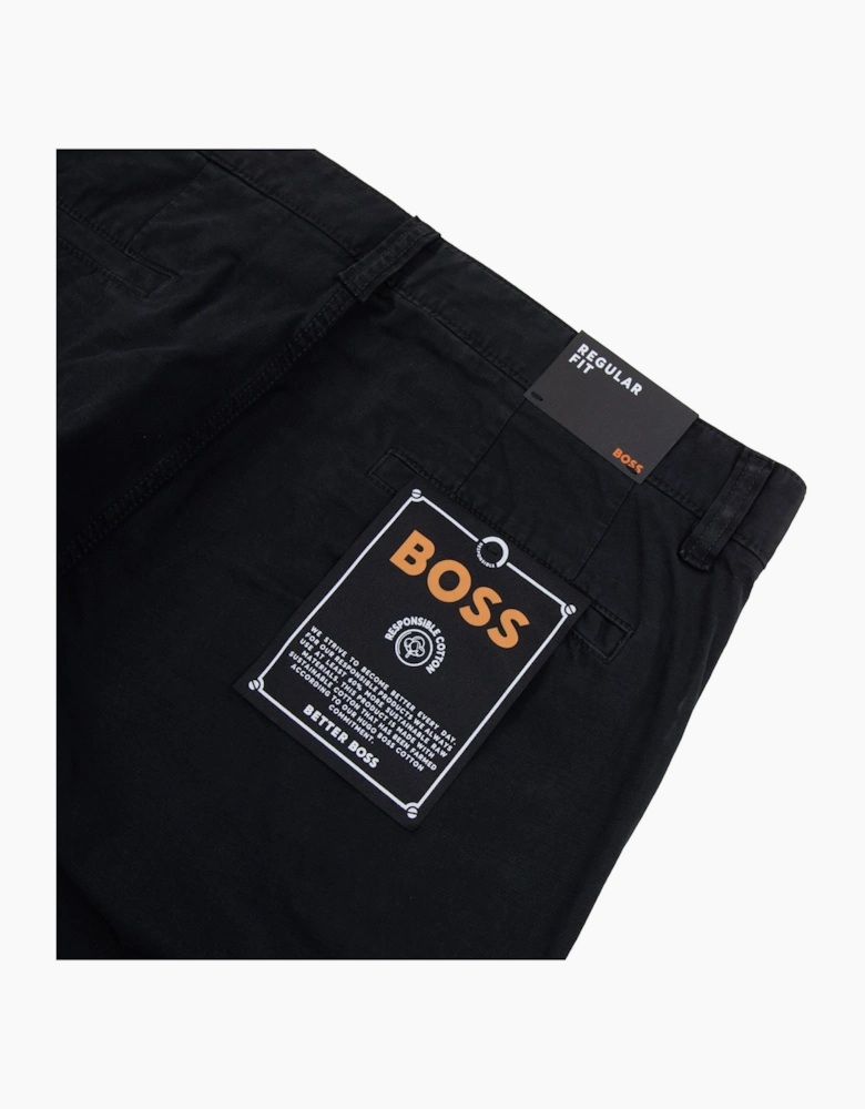 Hugo Boss Sisla 5 Logo Patch Stretch Cargo Pants Black 001