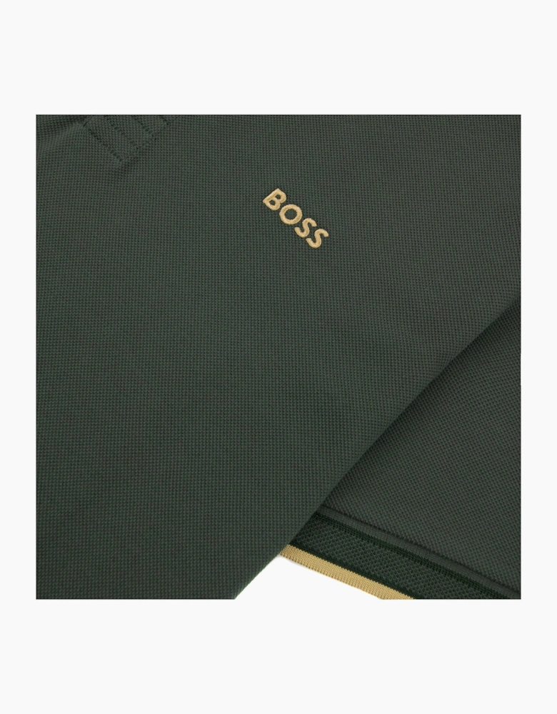Hugo Boss Embroidered Logo Paddy Polo Green 379