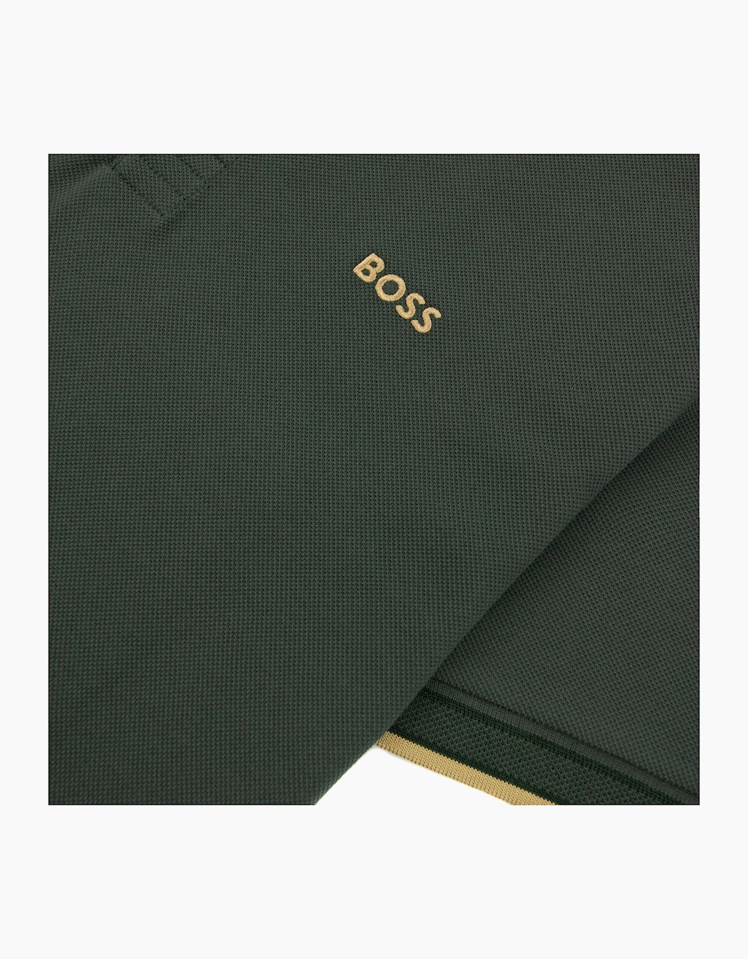 Hugo Boss Embroidered Logo Paddy Polo Green 379