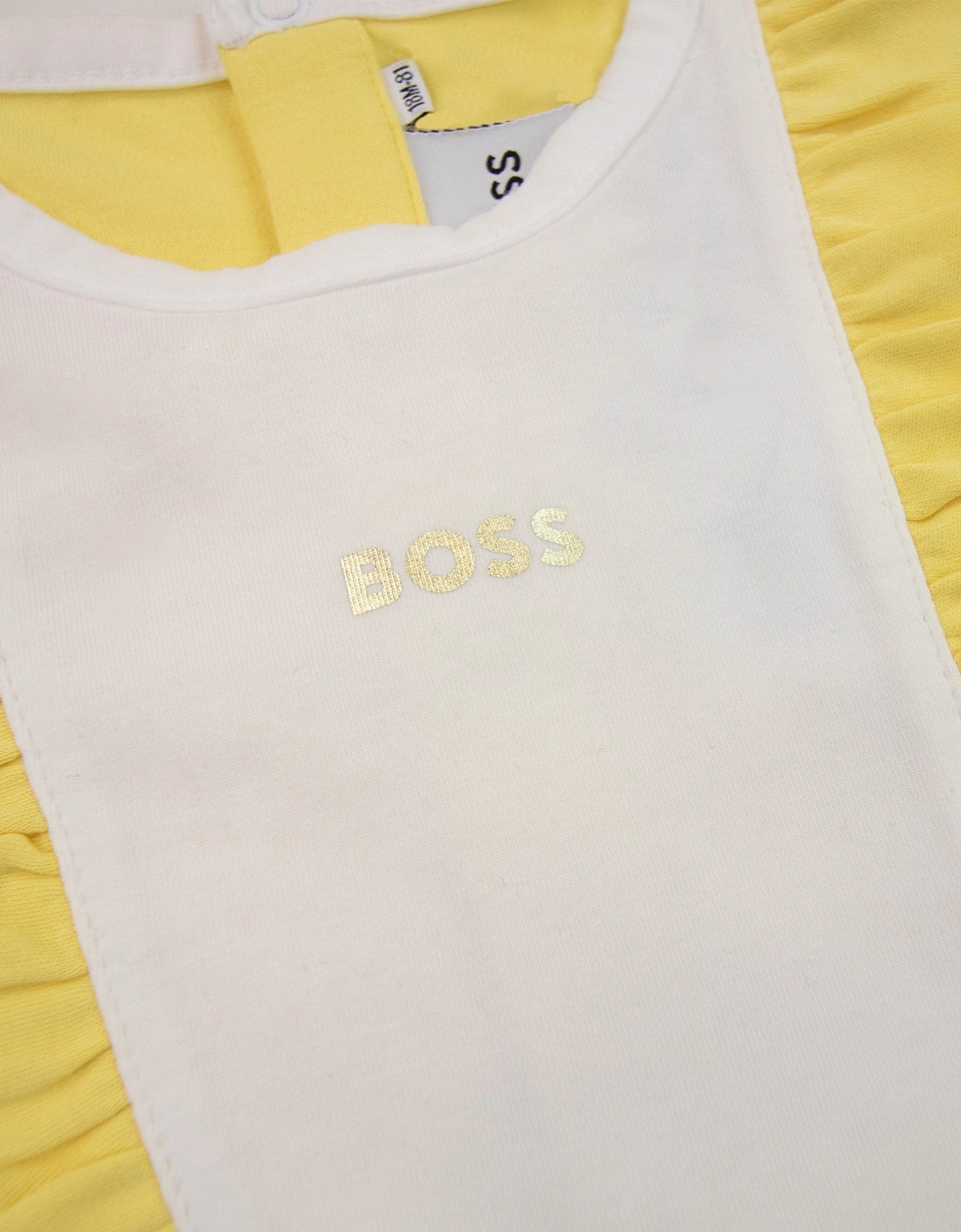Hugo Boss Kids Baby Girl Frill Dress Yellow 528