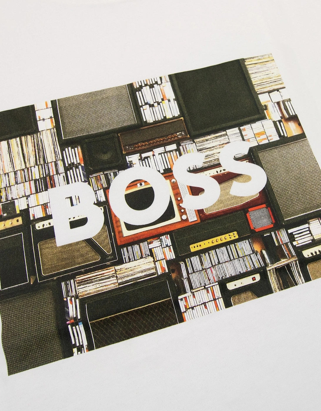 Hugo Boss Tee Heavy Boss Seasonal Artwork T Shirt White 101
