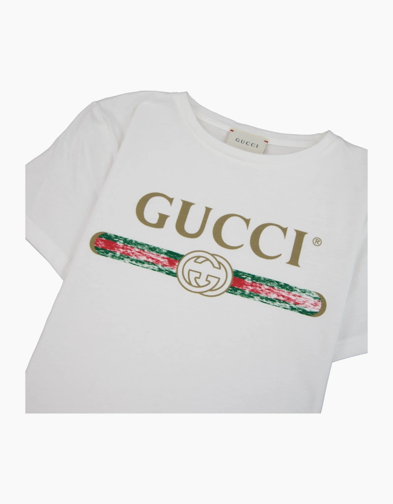 Gucci Junior Logo T-shirt White