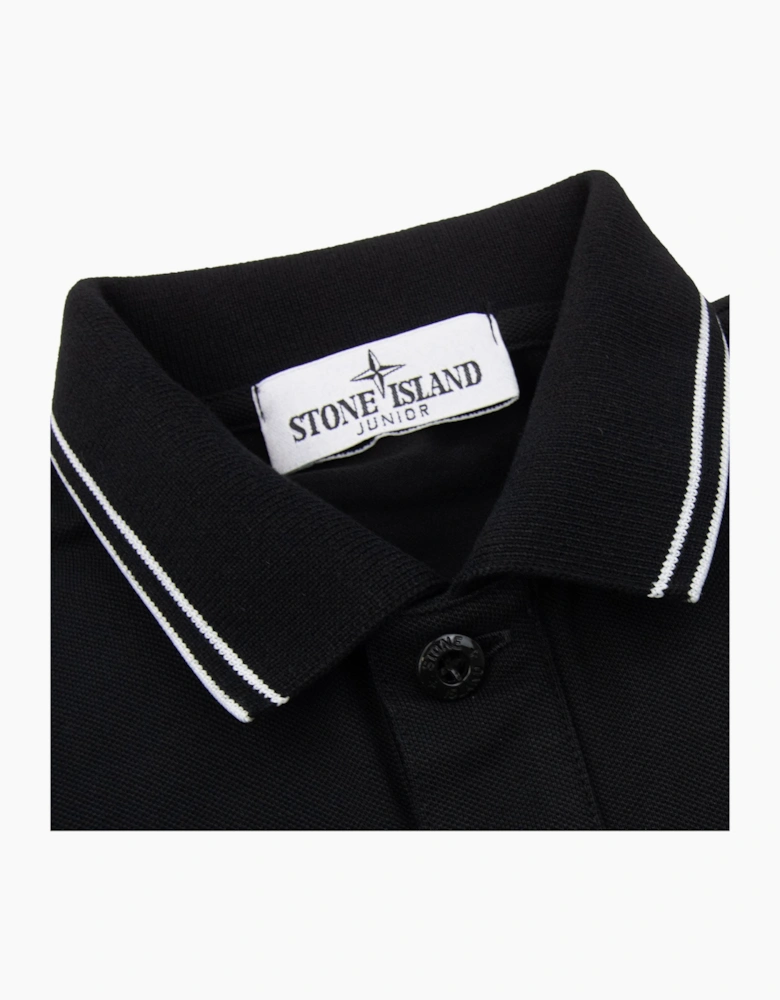 Stone Island Polo Ss Kids Black V0029