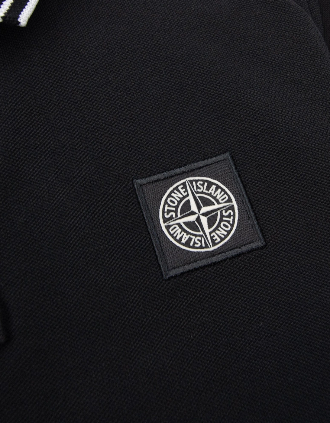 Stone Island Polo Ss Kids Black V0029
