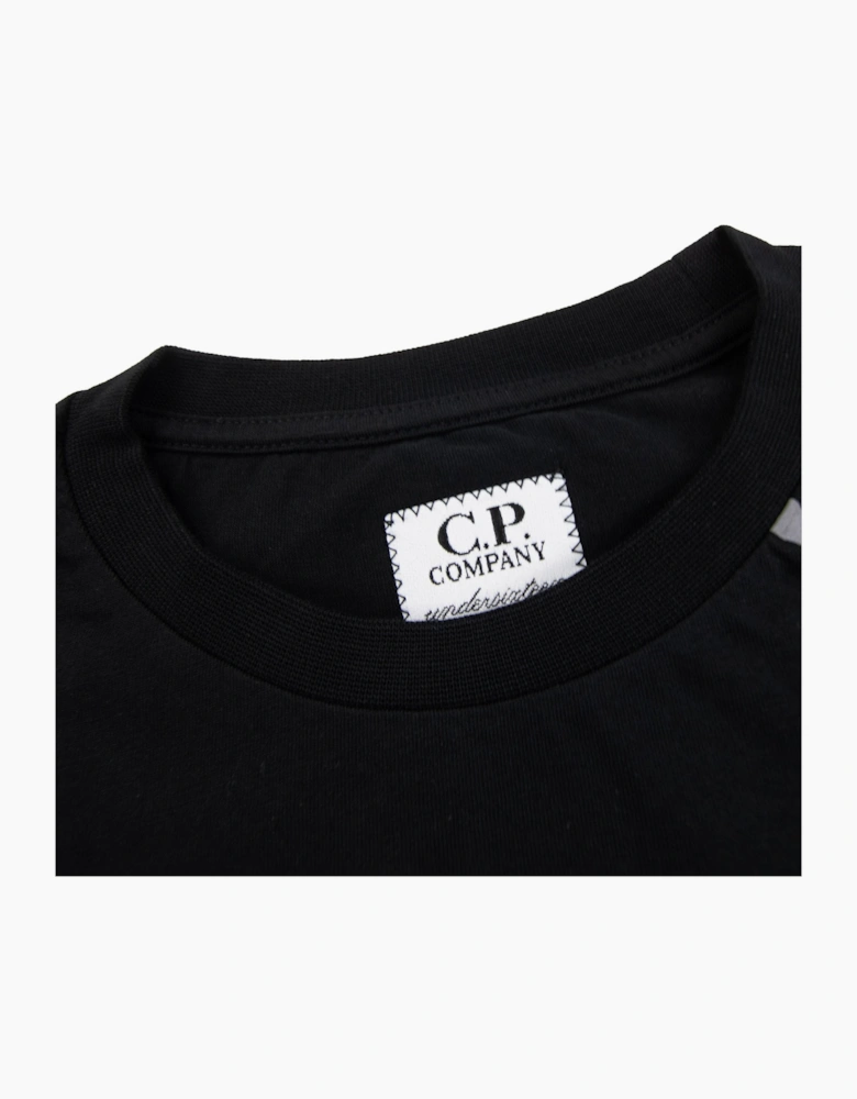 Cp Company Undersixteen 30/1 Maxi Logo T Shirt Black 999