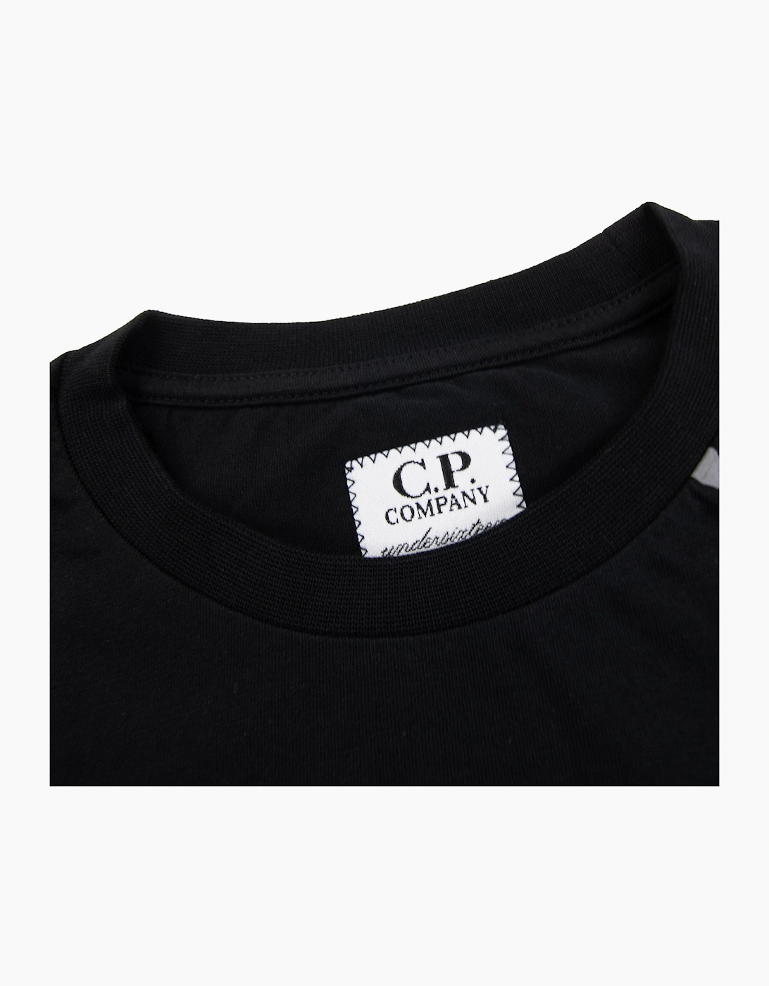 Cp Company Undersixteen 30/1 Maxi Logo T Shirt Black 999