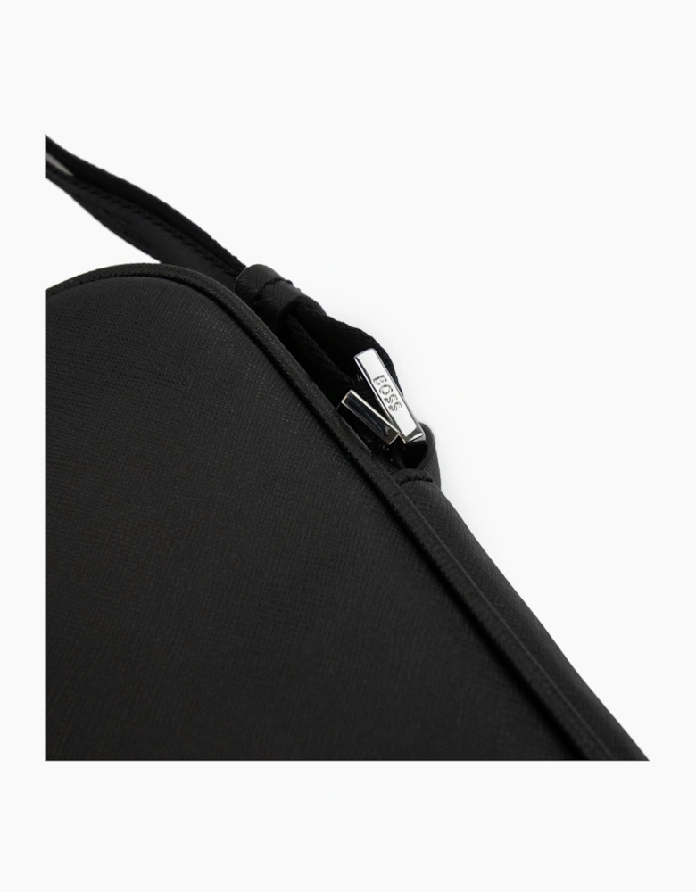 Hugo Boss Zair Ns Zip Logo Detail Reporter Bag Black 001