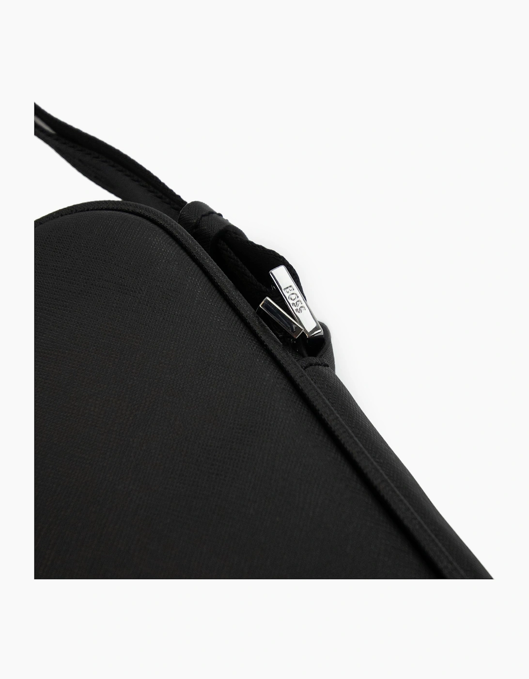 Hugo Boss Zair Ns Zip Logo Detail Reporter Bag Black 001