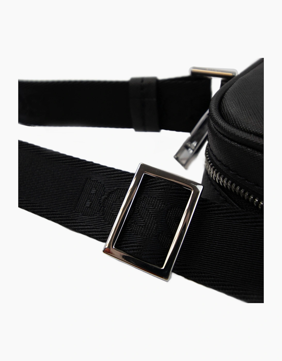 Hugo Boss Zair Ns Zip Logo Detail Reporter Bag Black 001